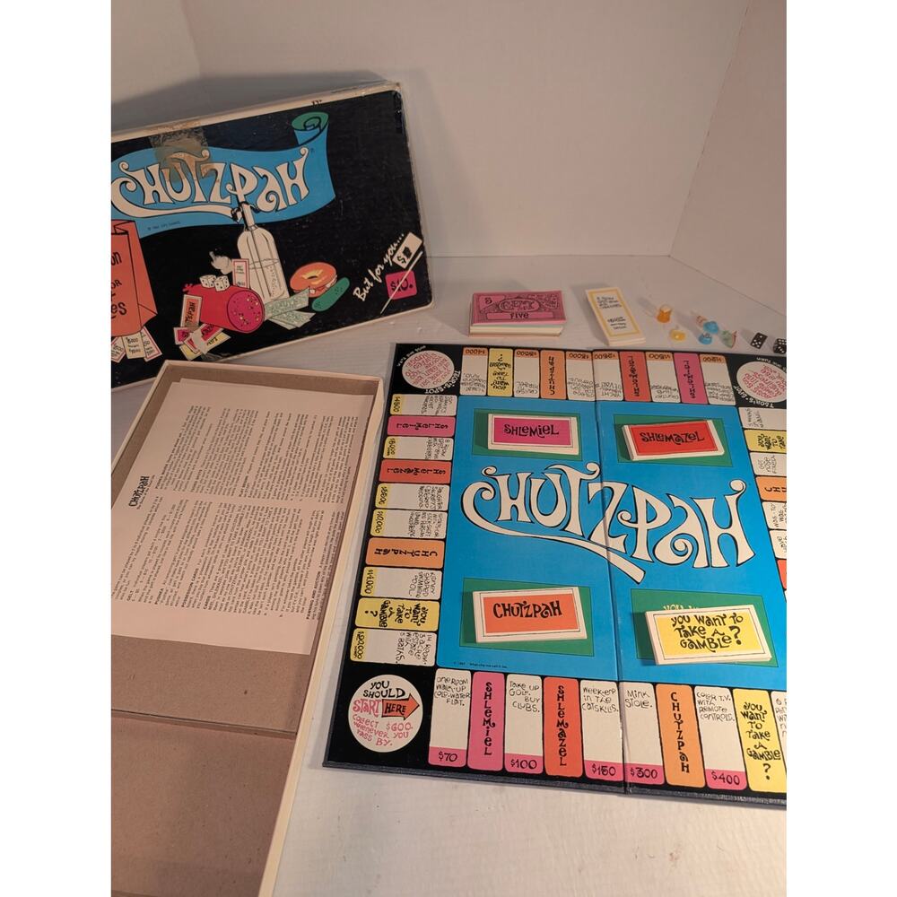 Vintage 1967 Chutzpah Family Jewish Board Game Whatchamacallit Rare